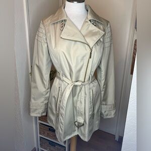 Michael Kors Beige Belted Trench Coat